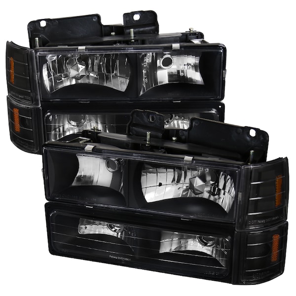 Spec-D Tuning 94-98 GMC Sierra Euro Hdlght w/Corner Lts/Bmpr Lts, 2LBCLH-GMC94JM-SY 2LBCLH-GMC94JM-SY - main